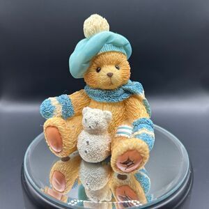 🟢 Cherished Teddies - Jack, January - Adorable Bear Figurine With Snowman